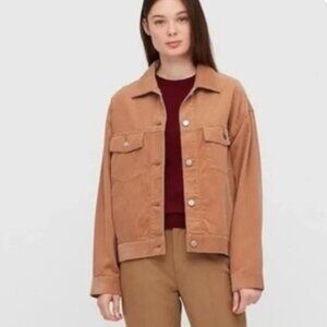Uniqlo Corduroy Chore Jacket Camel Tan Women’s XL